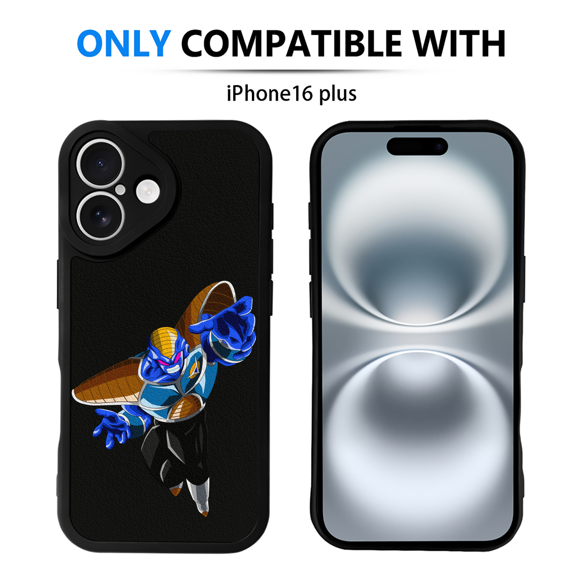 （画像用） ドラゴンボール DRAGON BALL 【iPhone 16シリーズ対応】シリコンスマホケース（レザー調） 材質：シリコン